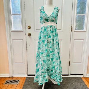 FREE DESTINATIONS HALTER MAXI DRESS